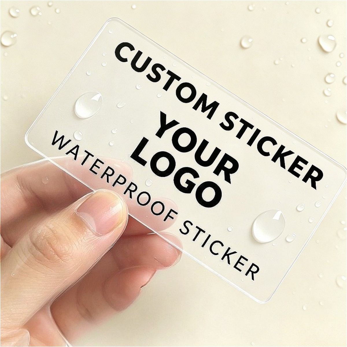 Wedding Packaging - 1 op maat gemaakte rechthoekige tekststicker