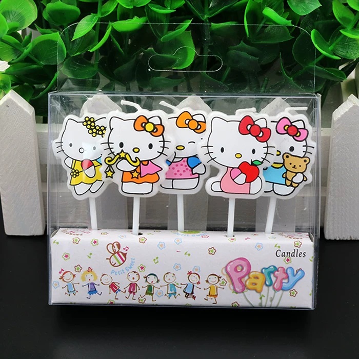 Unity Candle Set - 5 stks/set Kawaii HelloKitty Handgemaakte DIY