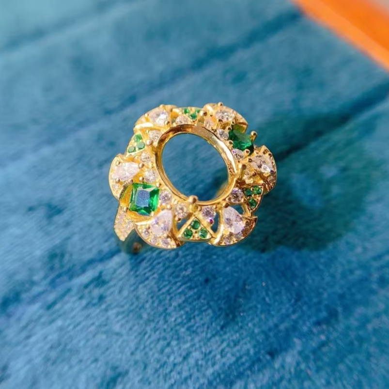 Supplier Wedding - 8mm * 10mm 925 zilveren semi-mount