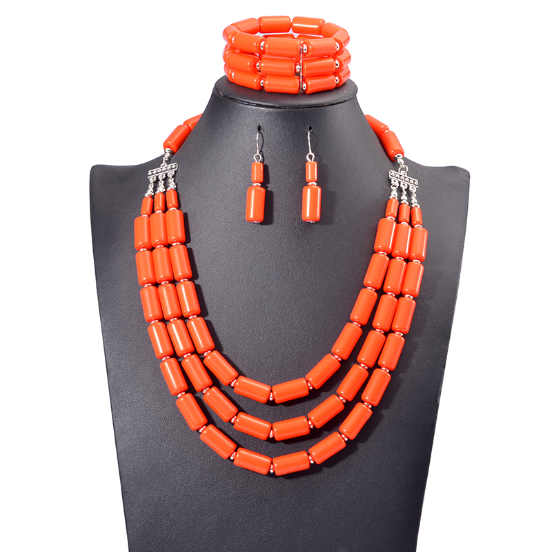 Indian Wedding Supply - Handgemaakte Afrikaanse Kralen Oorbellen Armband Ketting