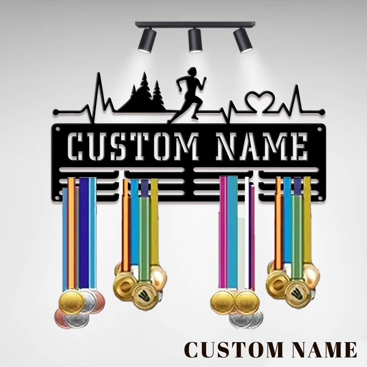 Wedding Party Supply - Op maat gemaakte metalen medaillehouder voor