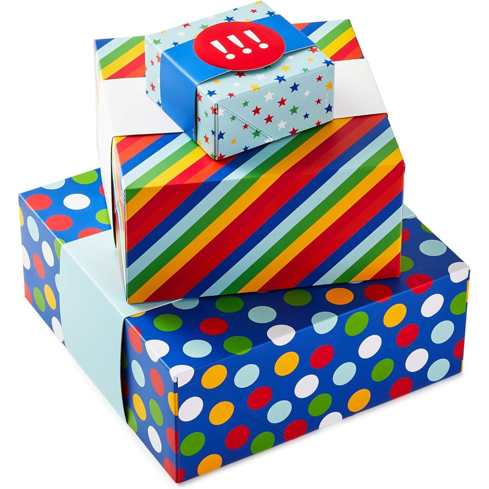 Wedding Packaging - Kleurrijke cadeaudozen in diverse maten met
