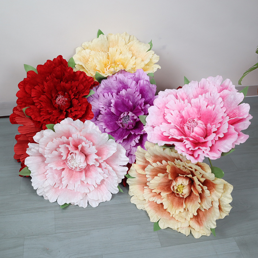 Wedding Supply In Bulk - 30-80cm Grote Fluweelzachte Pioenrozen Kunstbloemen Bulk