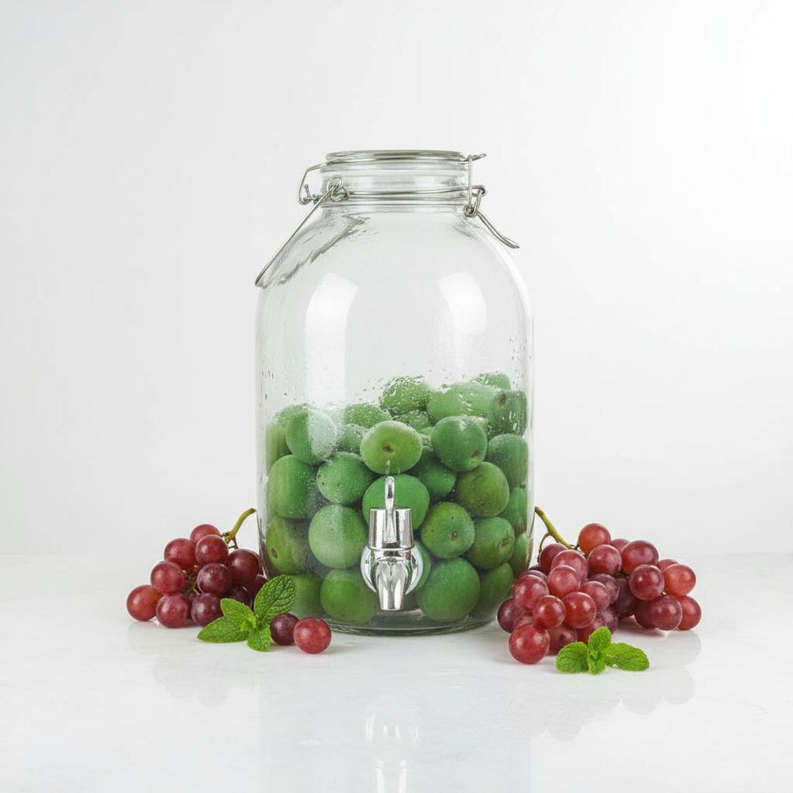 Wedding Tap - Glazen pot met kraantje, grote dranken