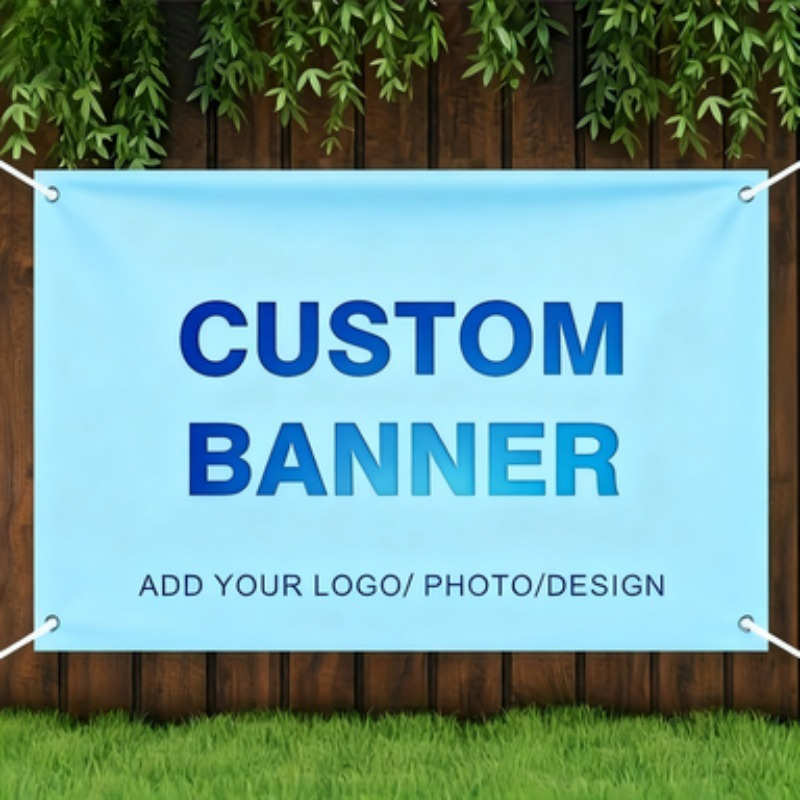 Wedding Party Supply - Aanpasbare fotobanners met ringen op elke