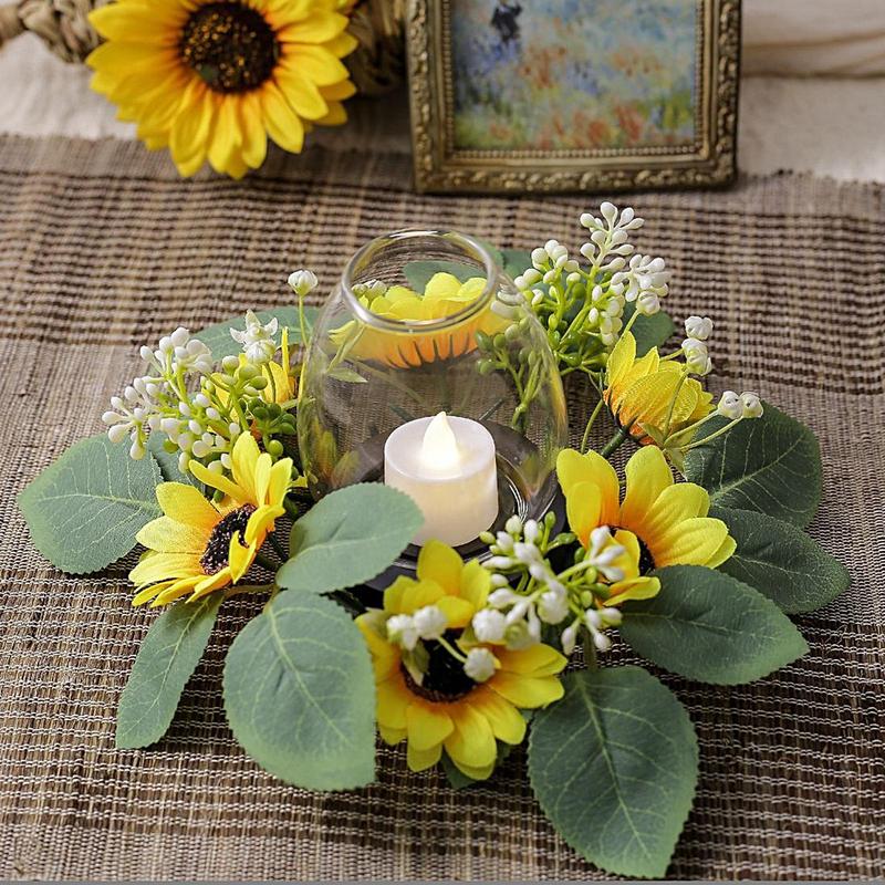 Kunstmatige Zonnebloem Kaarsri - Unity Candle Set recensie en prijs