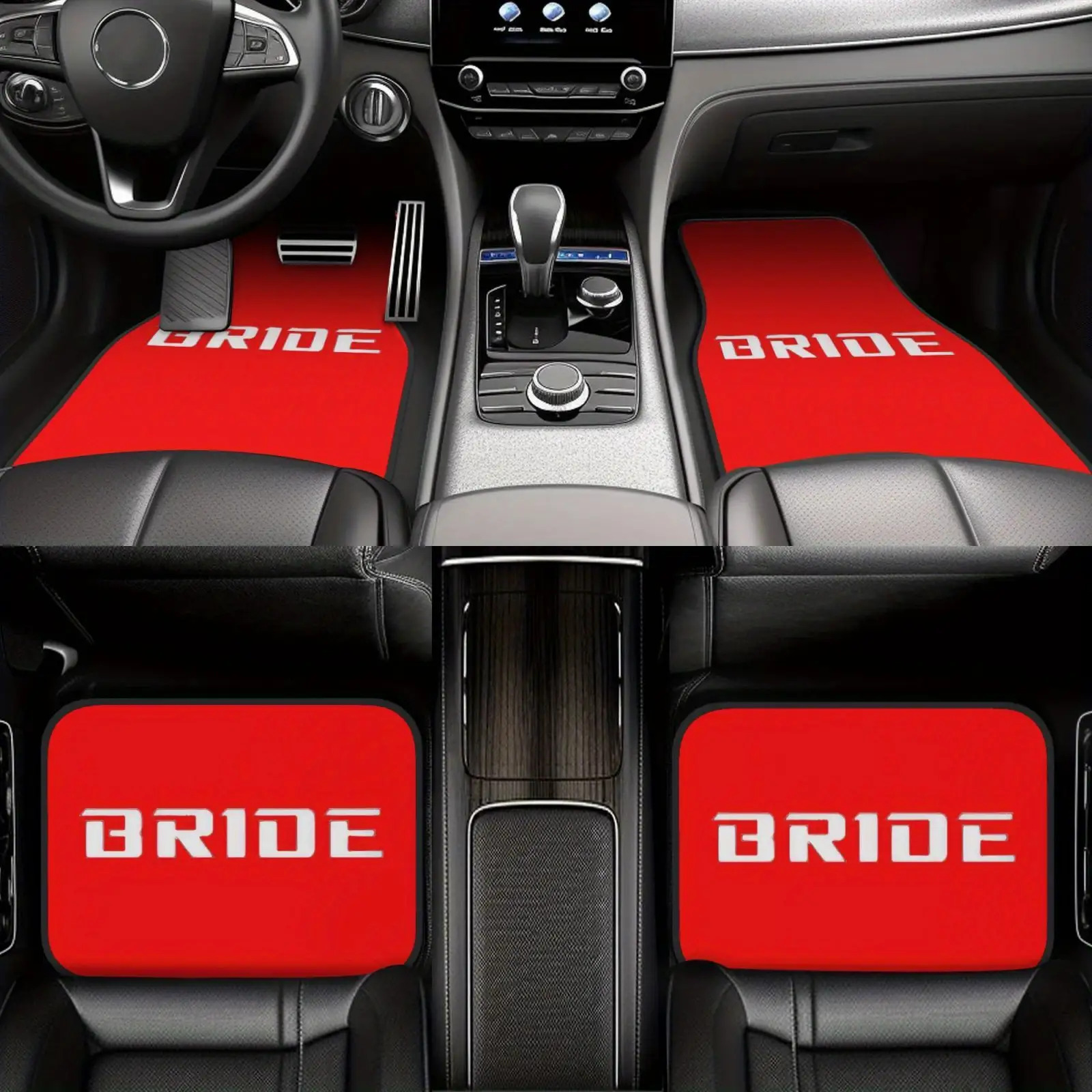 Rode bruid-letter autovloermat - Wedding Tap recensie en prijs