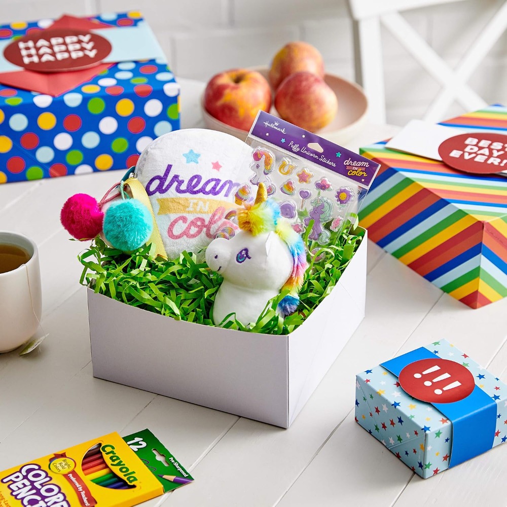 Kleurrijke cadeaudozen in dive - Wedding Packaging recensie en prijs