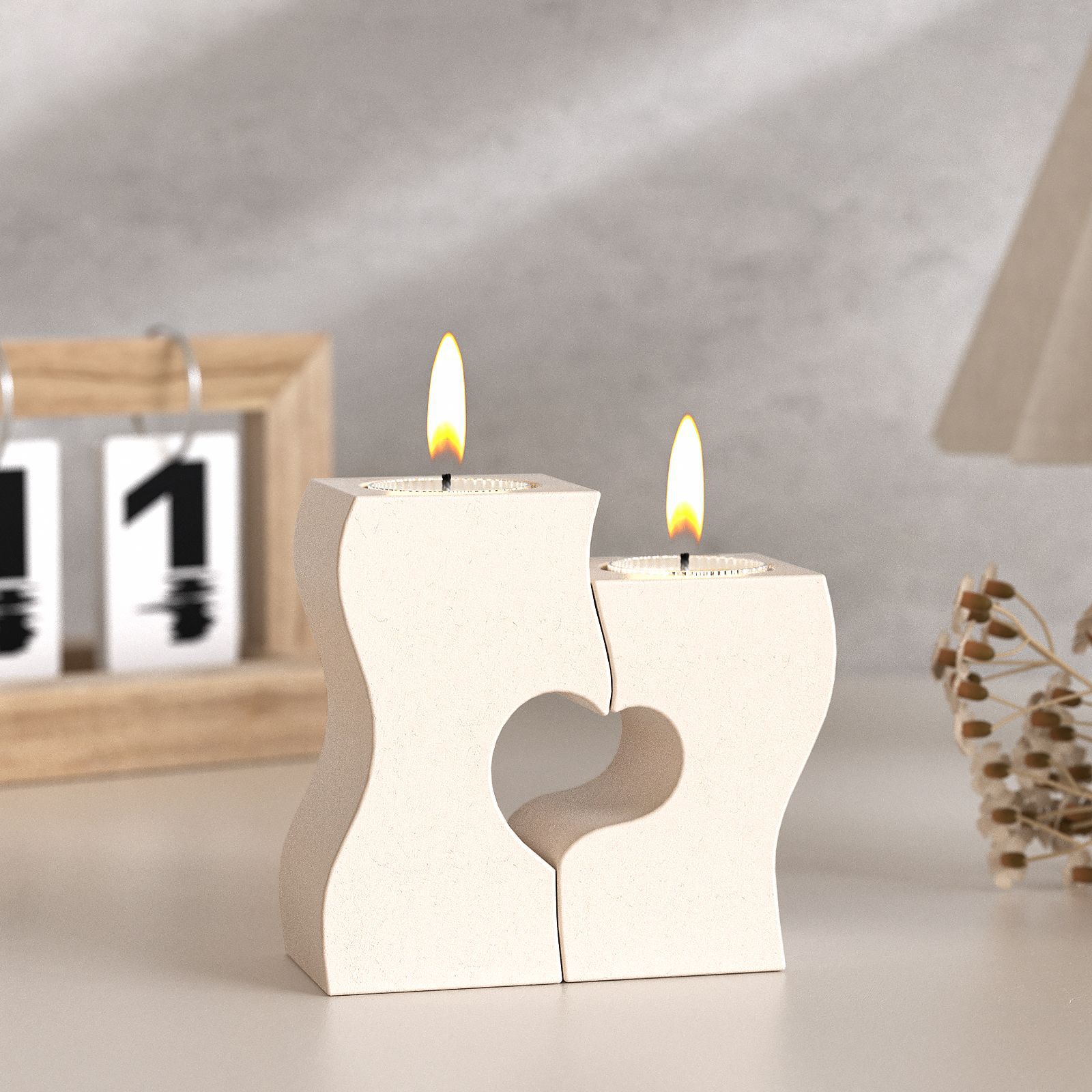 S Hart Kandelaar Siliconen Mal - Unity Candle Set recensie en prijs
