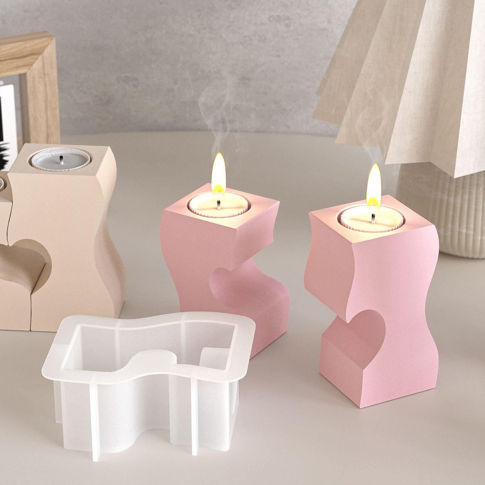 S Hart Kandelaar Siliconen Mal - Unity Candle Set recensie en prijs