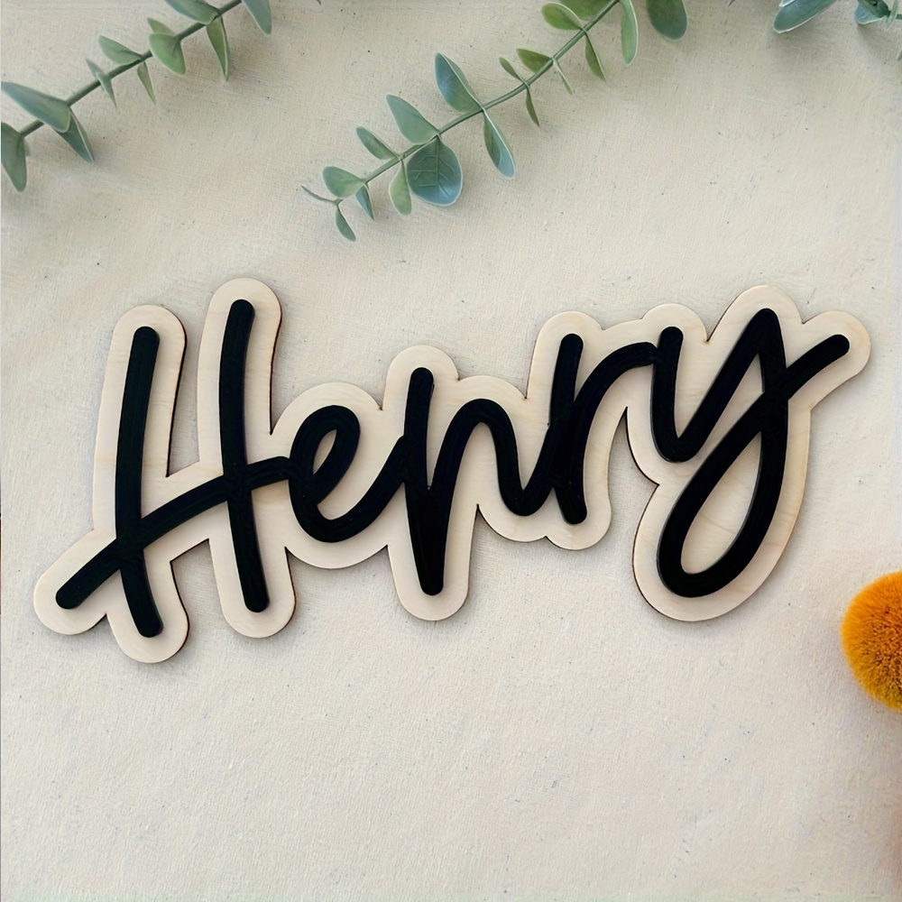 Aanpasbare houten naamplaat me - Wedding Party Supply recensie en prijs