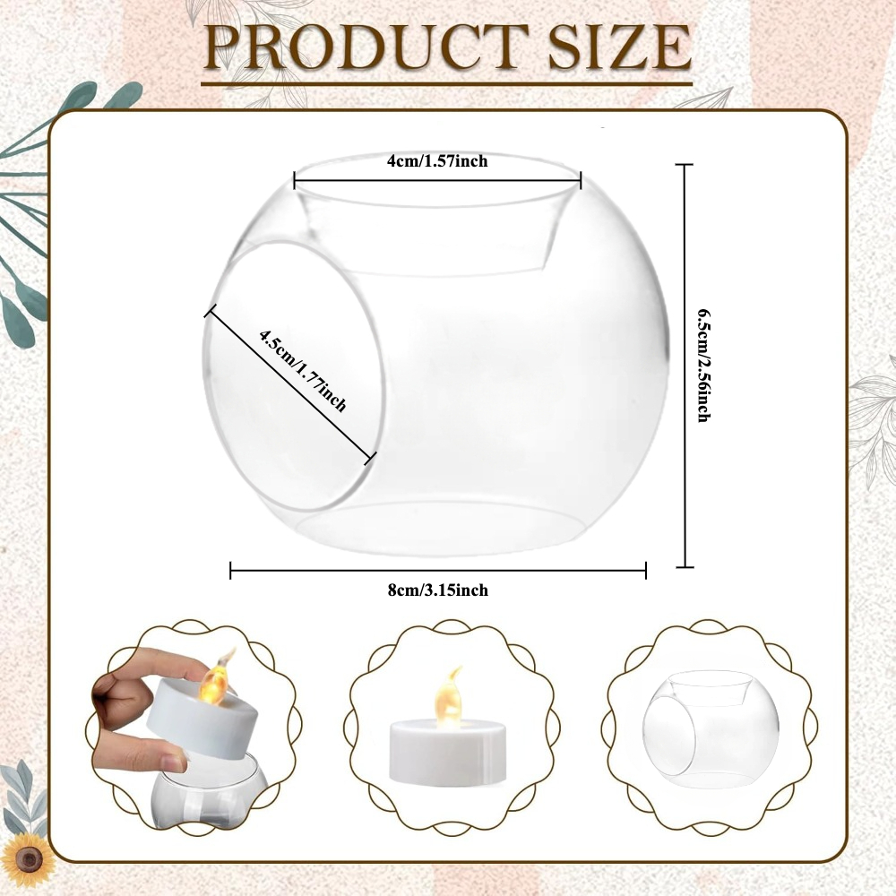 6/12 stuks glazen ronde holle  - Unity Candle Set recensie en prijs